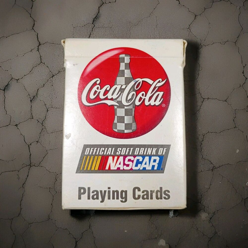 Vintage Coca Cola NASCAR Playing Cards Bicycle 1999 - Open & Complete